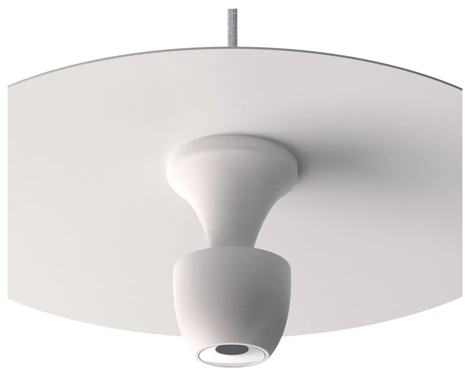 Biele závesné svietidlo SULION Poppins, výška 150 cm