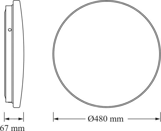 Osram - LED stropné svietidlo CEILING ROUND LED/36W/230V 6500K priemer 48 cm biele