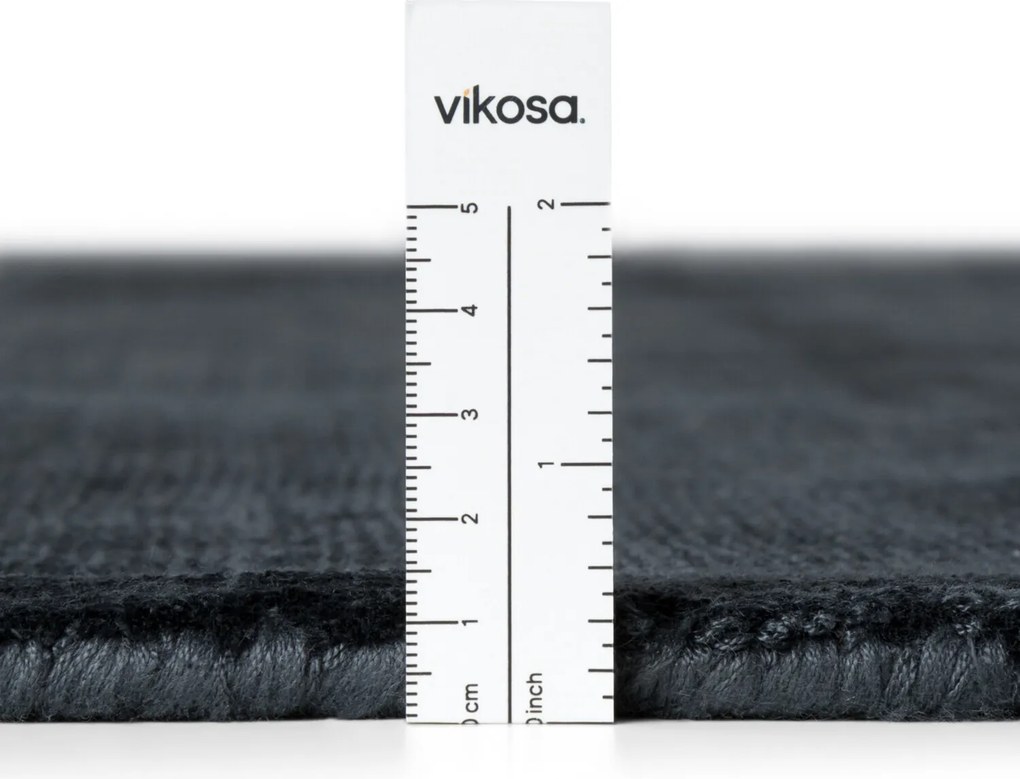 Vikosa, Kusový koberec Vikosa Noemi 106299 Black, 80x150, čierna, detská izba