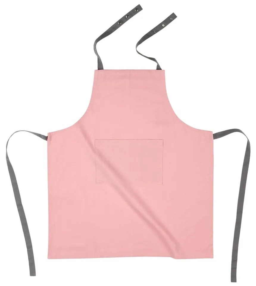 Svetloružová bavlnená kuchynská zástera Tiseco Home Studio