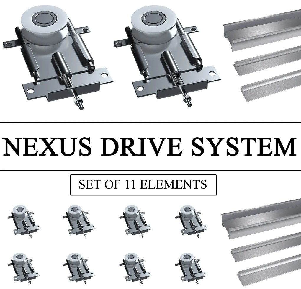 Šatníková skriňa SERENITY 200 cm šedý mat MBP SERENITY SZP5/0/W/SR/0/HIAL