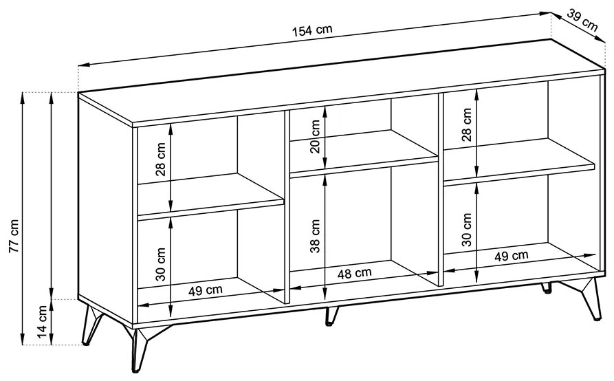 Komoda Diamond K154