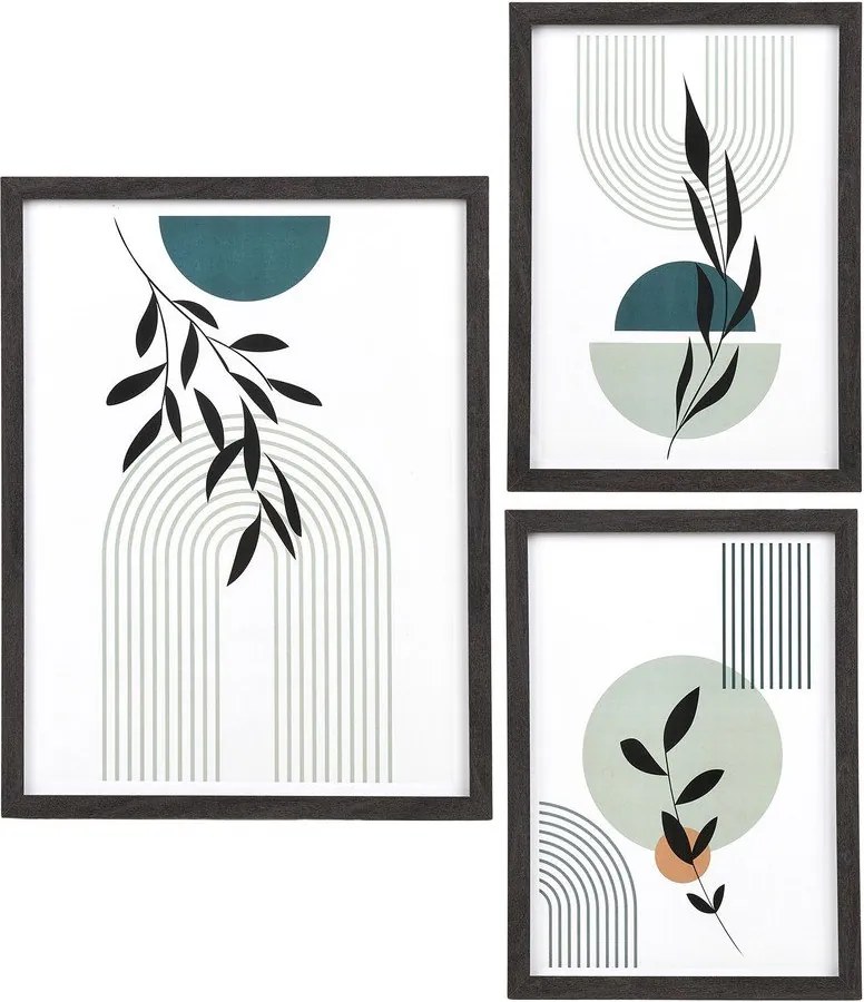 Čierne rámčeky v súprave 3 ks na stenu 30x40 cm Aspen – House Nordic