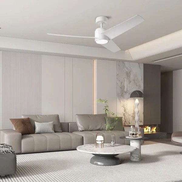 ZEVENTI - LED stropný ventilátor ORVIETO LED/18W/230V Wi-Fi Tuya biela + DO