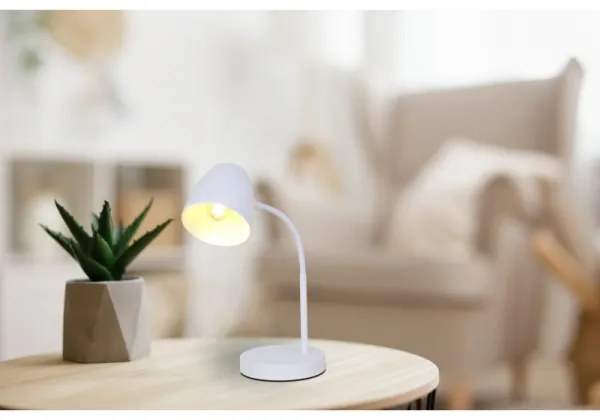 Globo 50870107 - Stolná lampa JASON 1xE14/25W/230V biela