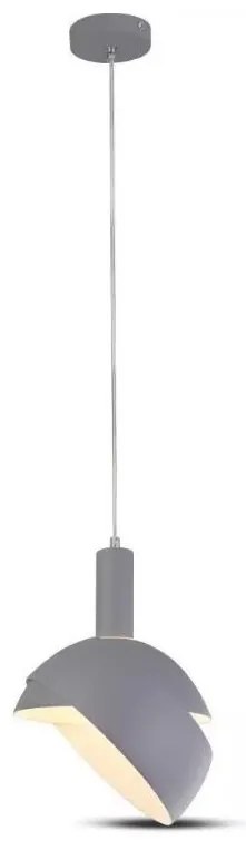 Luster na lanku 1xE14/60W/230V šedá