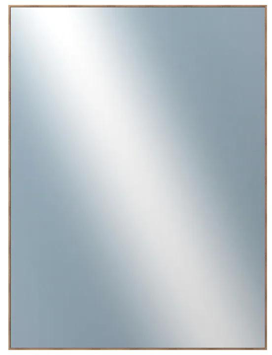 DANTIK - Zrkadlo v rámu, rozmer s rámom 60x80 cm z lišty Hliník wenge (7273515)