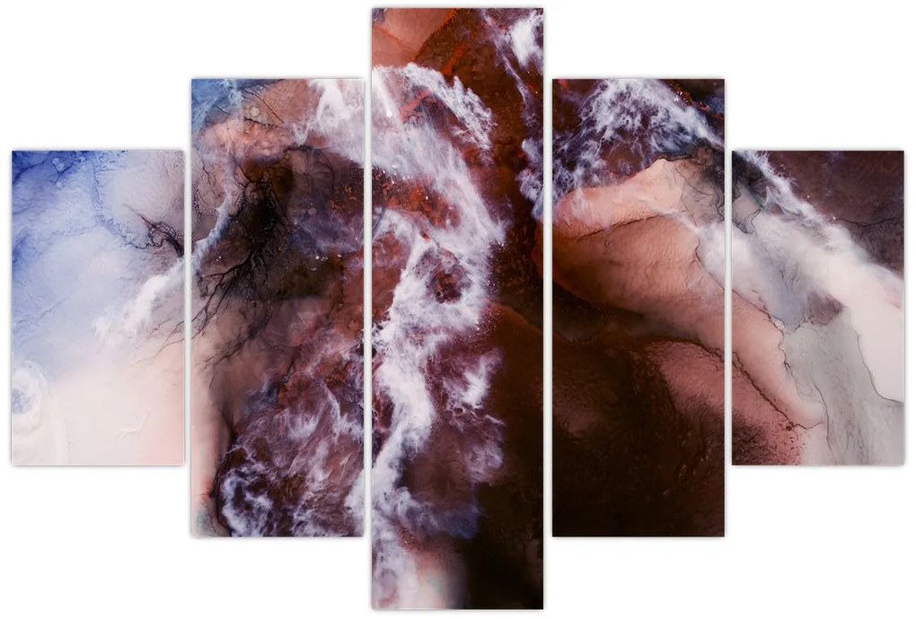 Obraz - Fialový mramor N⁰3 (150x105 cm)