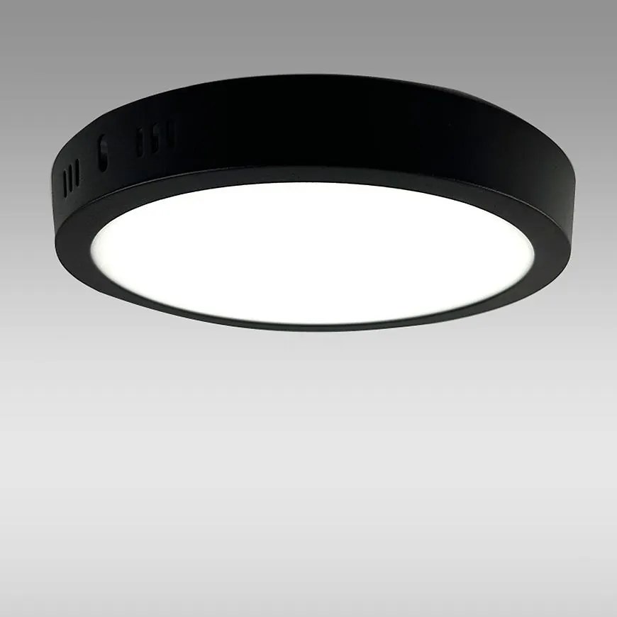 Stropnica LED  RING 18W 4200K okrúhla antracit