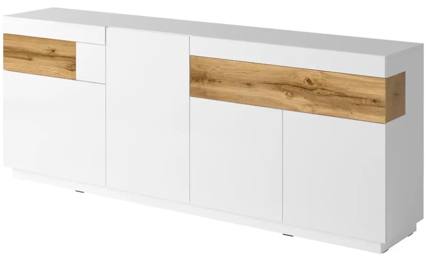 Komoda Silke 25 dub wotan/biely lesk