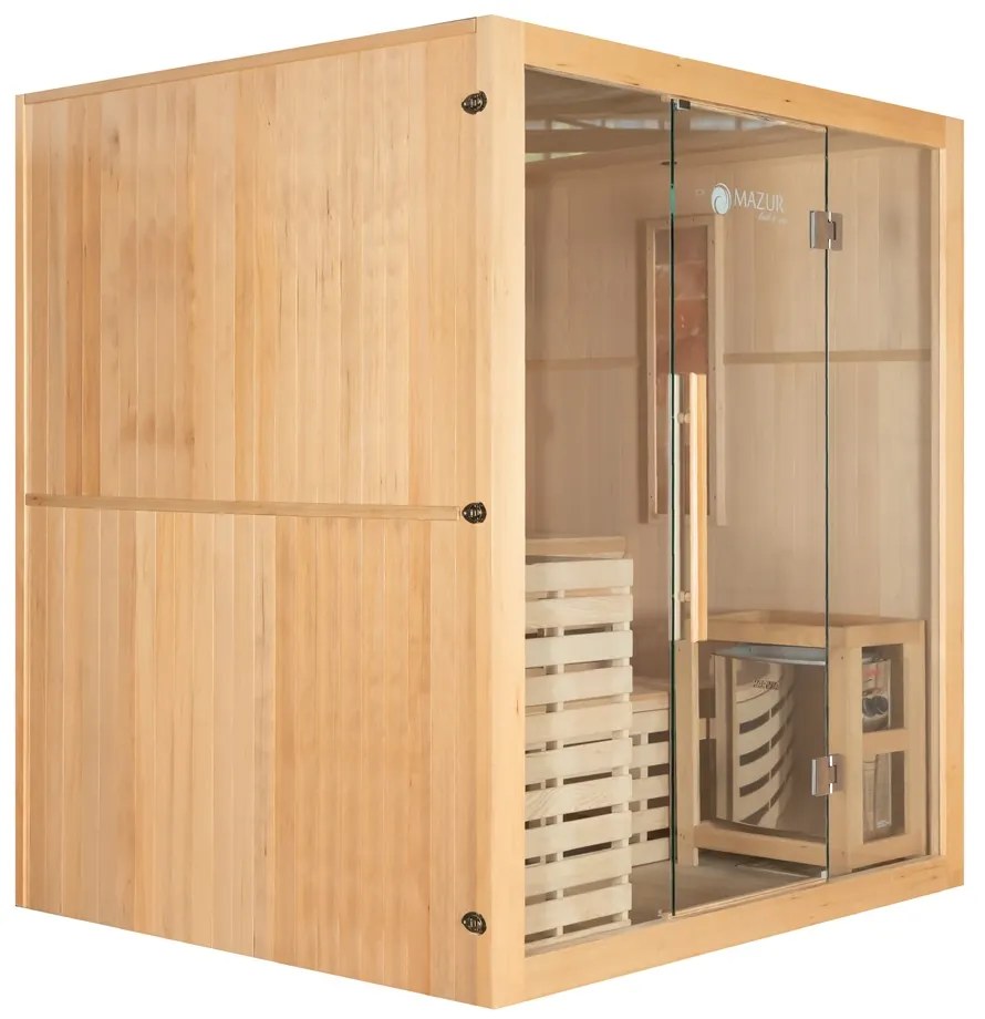 M-SPA - Suchá sauna s pecou 180 x 160 x 200 cm, 6 kW