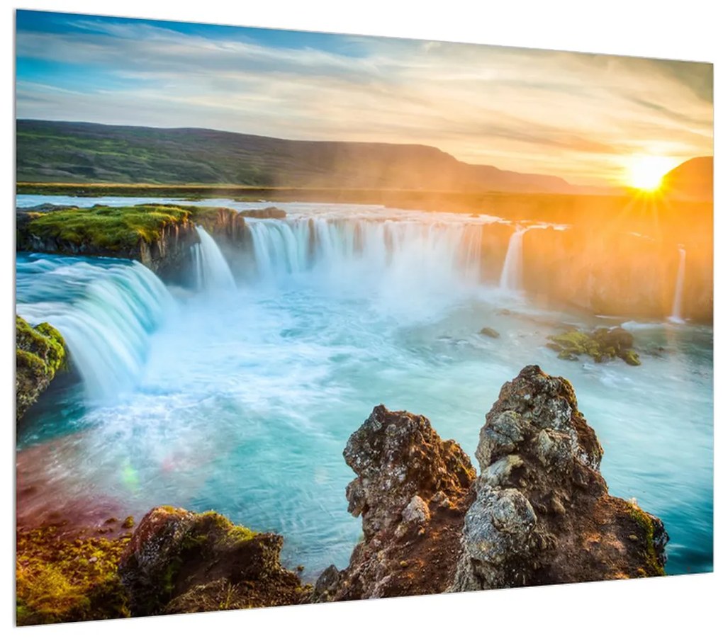 Obraz vodopádov (70x50 cm)