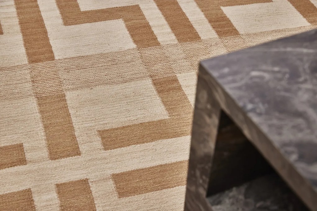 Diamond Carpets India, Ručne viazaný kusový koberec Leonidas DESP P124 Beige Mix, 300x400, béžová, hnedá, chodba / predsieň