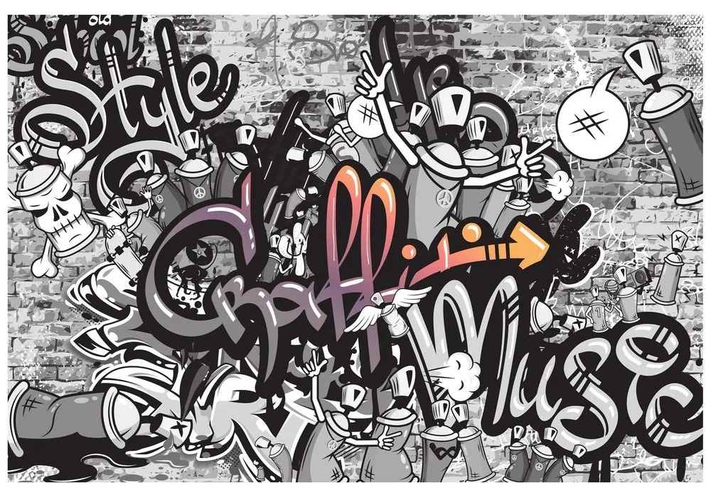 Tapeta moderné graffiti umenie