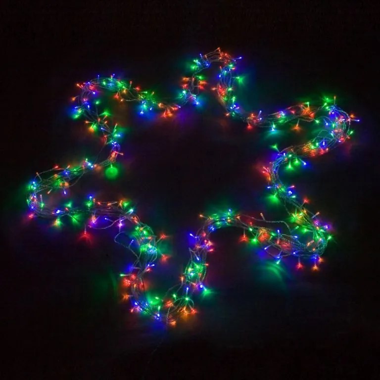 Vianočné LED osvetlenie - 20 m, 200 LED, farebné