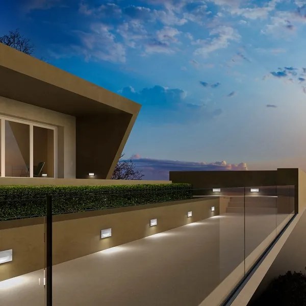 Redo 90009 - LED Vonkajšie orientačné svietidlo TAMPA LED/11W/230V IP54 biele