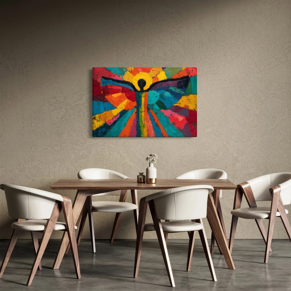 Obraz - Maľovaný anjel (90x60 cm)