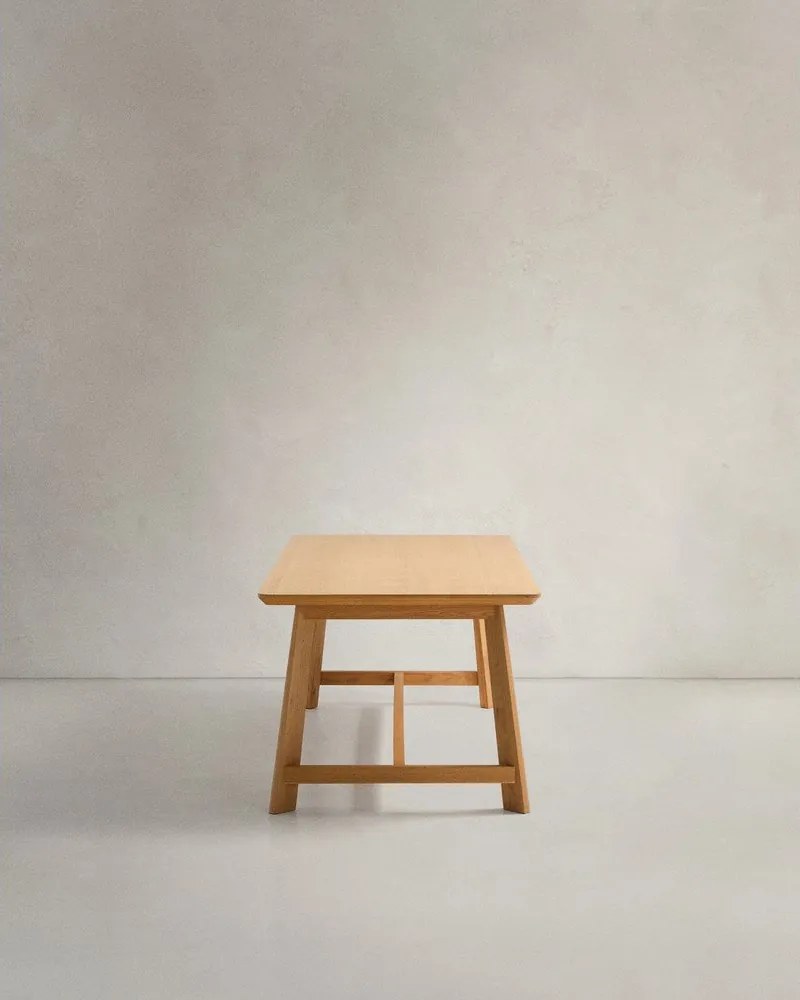 Jedálenský stôl s doskou v dubovom dekore 100x220 cm Idun – Kave Home