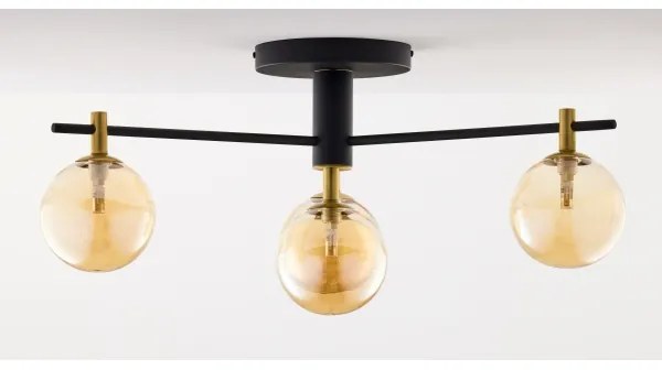 Jupiter 2031 - Prisadený luster FIGARO 4xG9/10W/230V čierna/zlatá/béžová