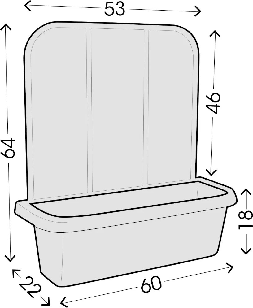 BAMA Hrantík Rondine Balcony sada 2ks, antracit