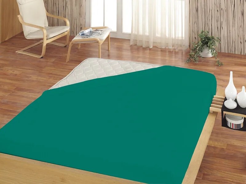 Napínacia plachta na posteľ - Petroleum Terry 100/220/25