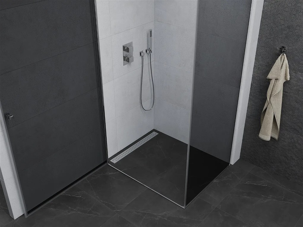 Mexen Pretoria sprchovací kút 70x120cm, 6mm sklo, chrómový profil-šedé sklo, 852-070-120-01-40