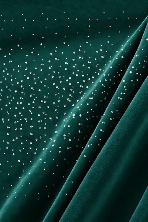 Záves na riasiacej páske SHINY tyrkysový 140x270 cm