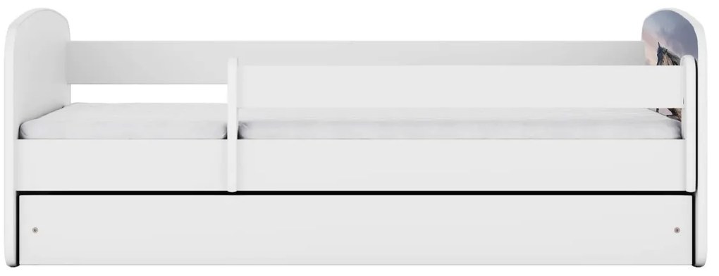 Detská postieľka Babydreams bežiaci koník biela