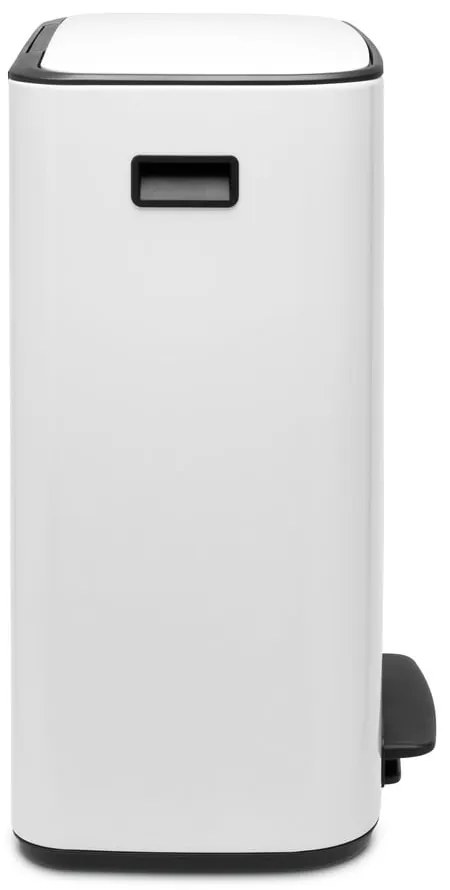 Biely nášľapný oceľový odpadkový kôš na triedený odpad 60 l Bo – Brabantia