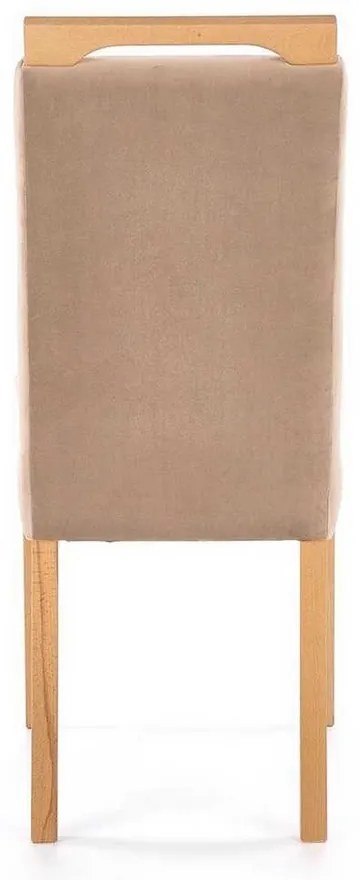 Jedálenská stolička Clarion II, béžová / dub medový