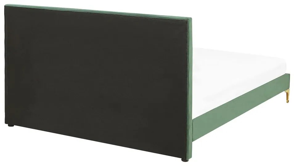 Manželská posteľ 140 cm LIMO (polyester) (tmavozelená) (s roštom). Vlastná spoľahlivá doprava až k Vám domov. 1022886