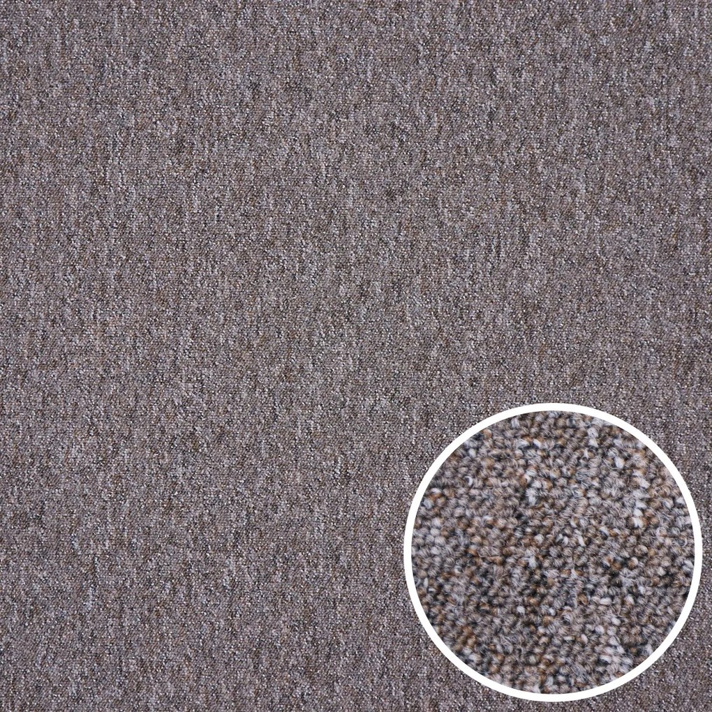 Metrážny koberec Classica 192, záťažový, na mieru, šíře 4m,5m, hnedá, ab (mriežka), chodba / predsieň, Condor Carpets