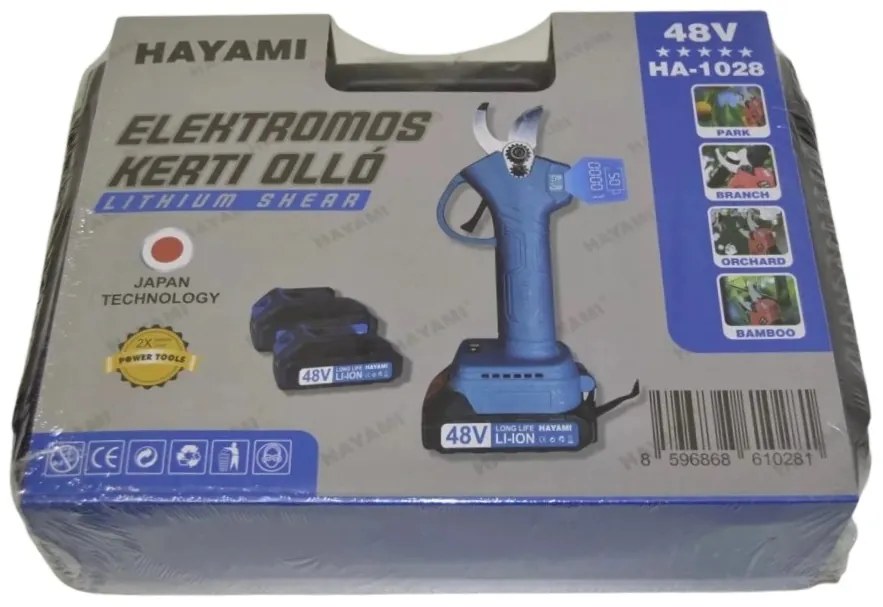 Aku záhradnícke nožnice HAYAMI HA-1028 (21V / 28 mm)