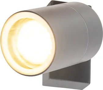 Vonkajšia nástenná lampa antracit IP44 otočná a sklápateľná - Solo