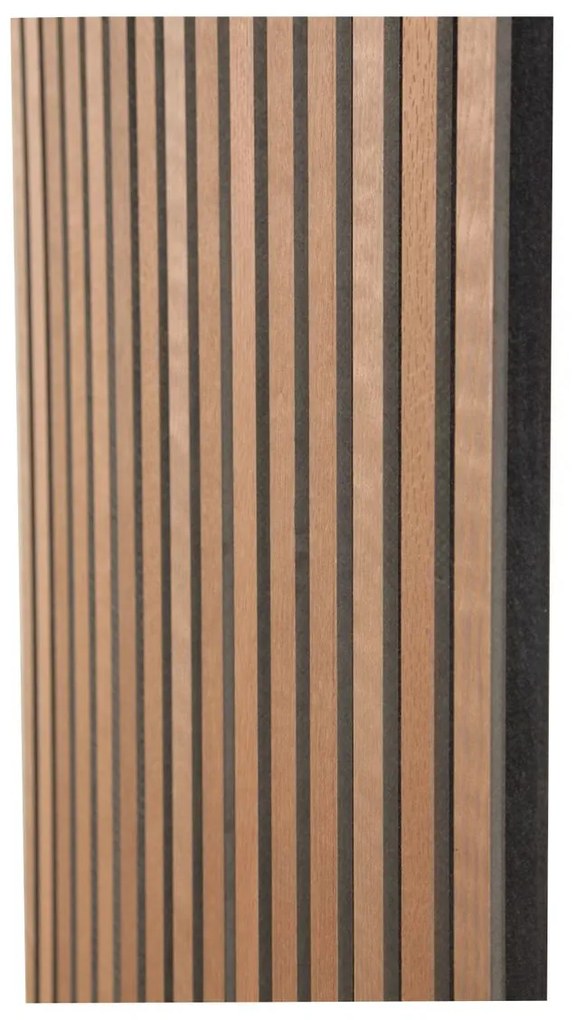 Akustický obkladový panel, MDF, 2440 × 605 × 22 mm, dub olejovaný