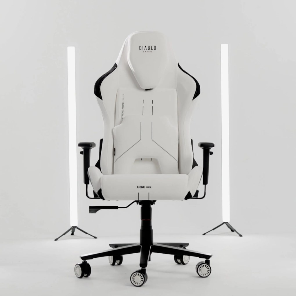 Herné kreslo biele Normal Size: Diablo X-One Prime Ghosted White