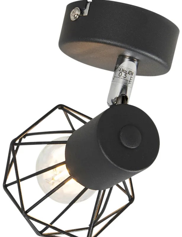 Inteligentné bodové svetlo čierne otočné a nakloniteľné vrátane Wifi P45 - Mosh