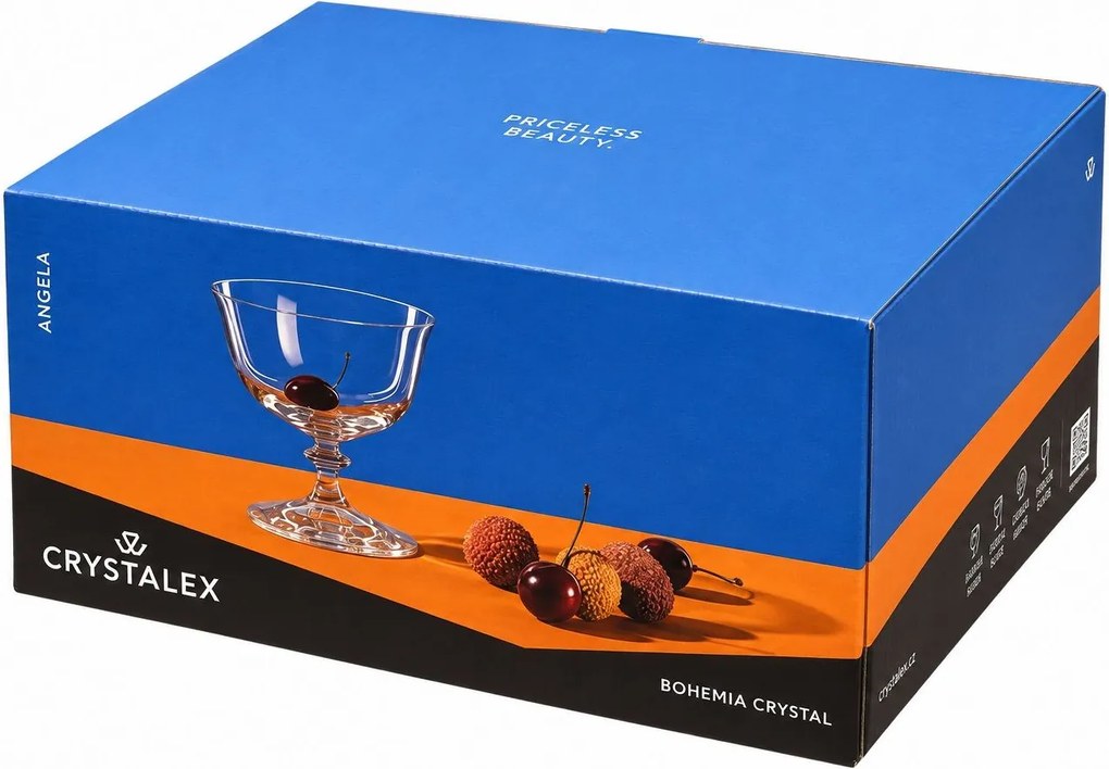 Crystalex Zmrzlinové poháre ANGELA 300 ml, 4 ks