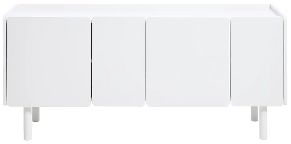 Biela komoda 160x70x45 cm Bera – Unique Furniture