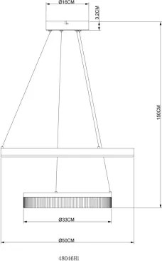 Globo 48046H1 - LED luster na lankách ZARA LED/30W/230V 3000K