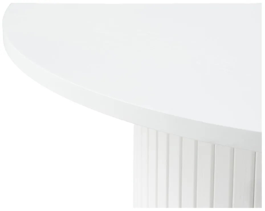 Biely okrúhly konferenčný stolík Nola – Unique Furniture