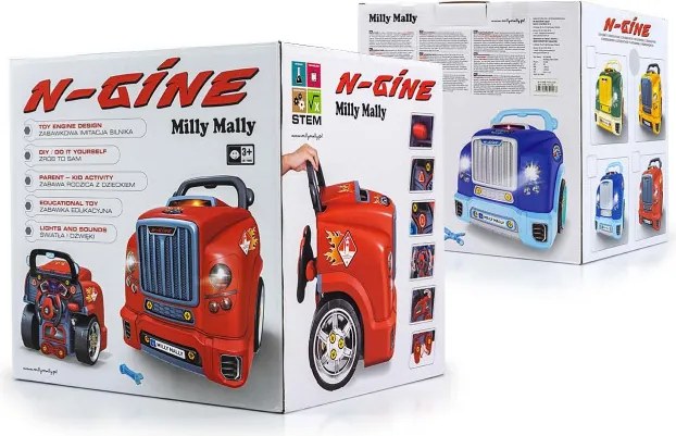 Auto s motorom N-GINE žlté