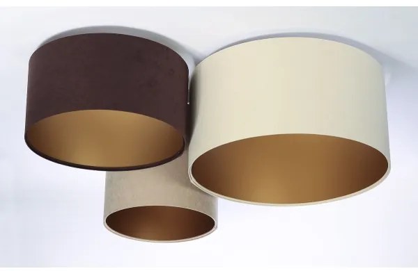 Stropné svietidlo SPACE 3xE27/60W/230V krémová/hnedá/béžová