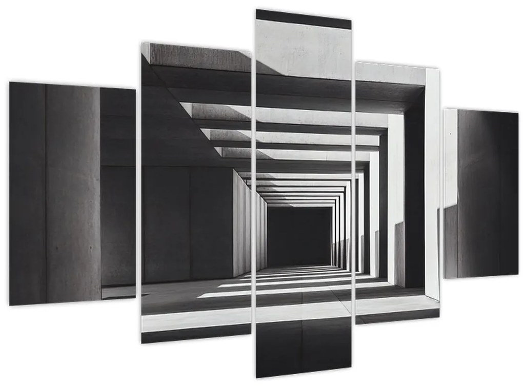 Obraz - Štvorcový tunel (150x105 cm)