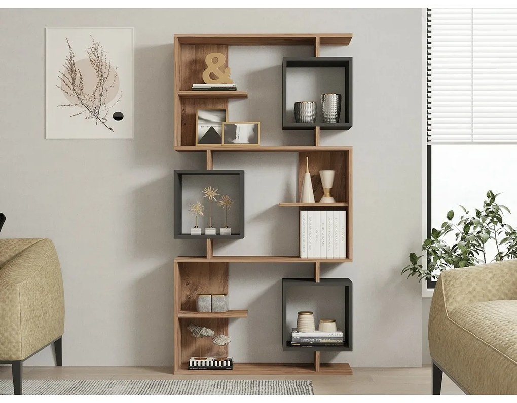 Knižnica Icardi Anthracite a Atlantic Pine