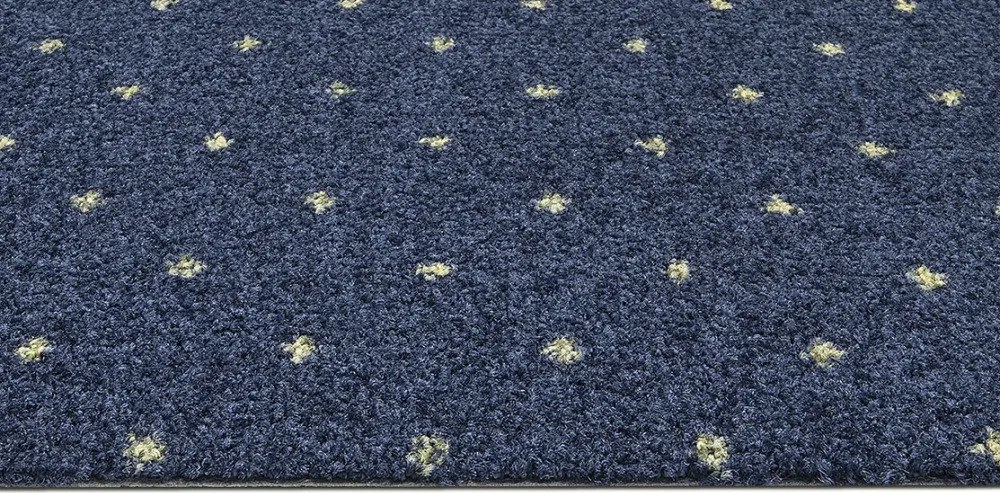 Metrážny koberec Akzento New 78, záťažový, na mieru, šíře 4m, modrá, ab (mriežka), chodba / predsieň, ITC