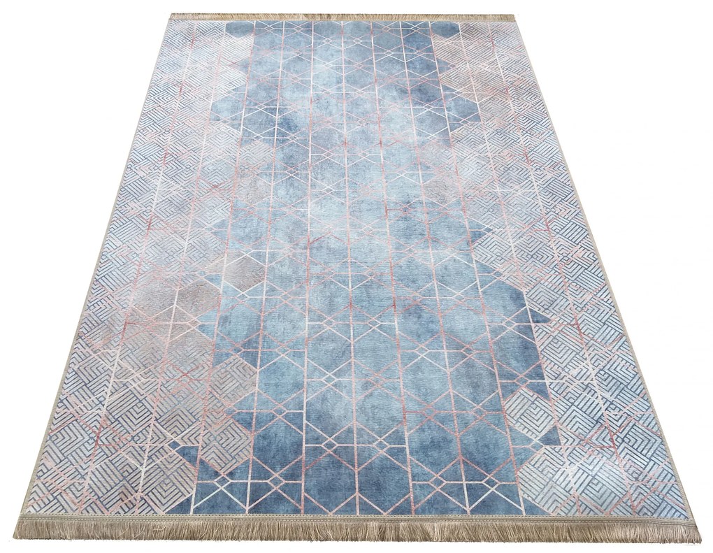 DomTextilu Protišmykový koberec s geometrickým vzorom 55128-234532