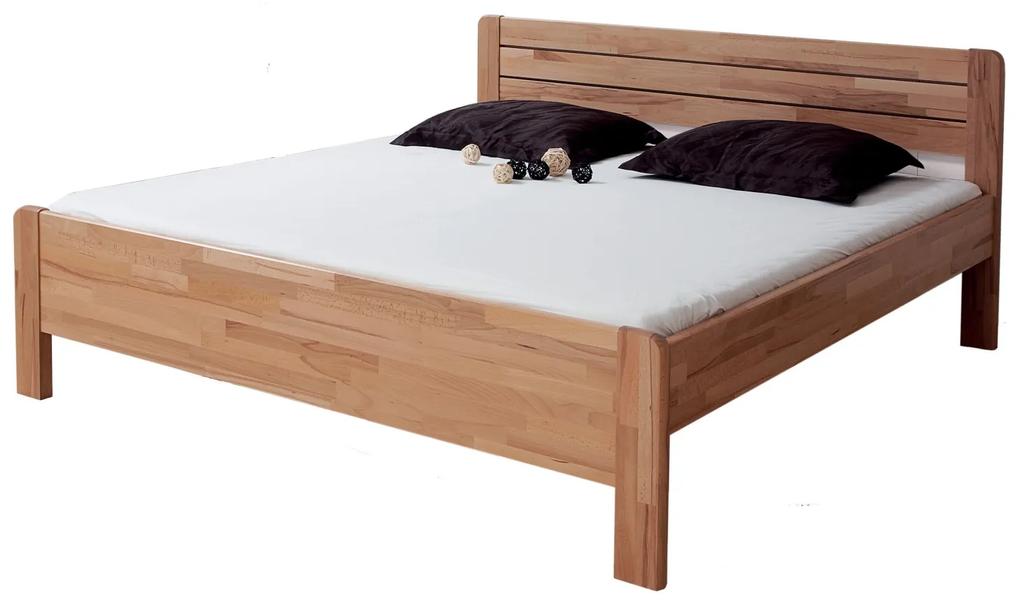 BMB SOFI LUX - masívna dubová posteľ 140 x 200 cm, dub masív