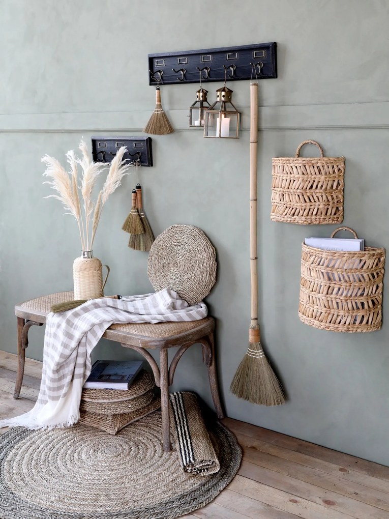 Prírodný závesný kôš z vodného hyacintu Baoli - 32*15*30cm