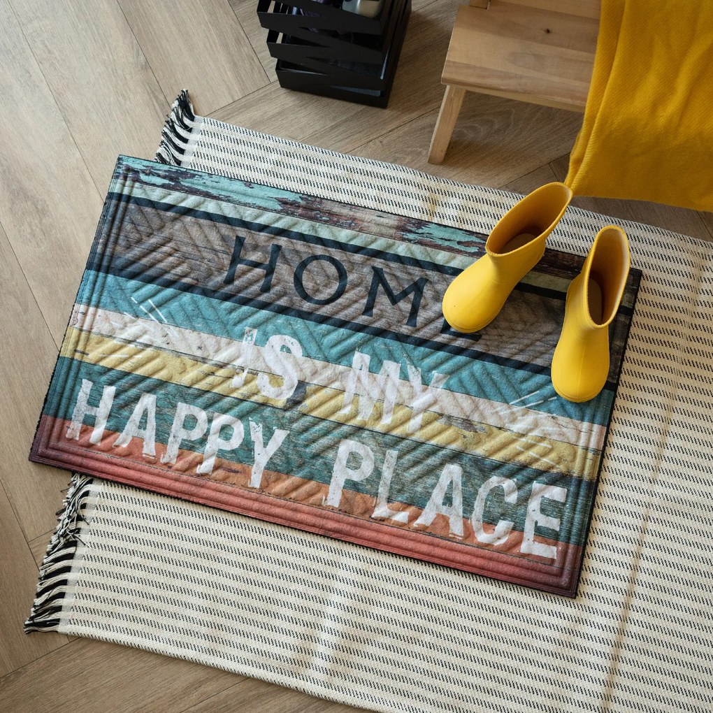 Rohožka LIMA Happy Place 45 x 75 cm, s potlačou MHEU5000052